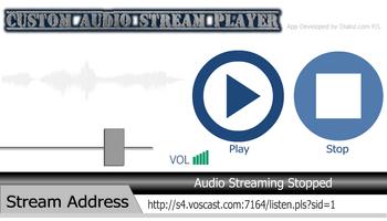 Custom Audio Stream Player capture d'écran 1
