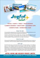 Joyful Safari and Holiday Pvt. Ltd اسکرین شاٹ 1
