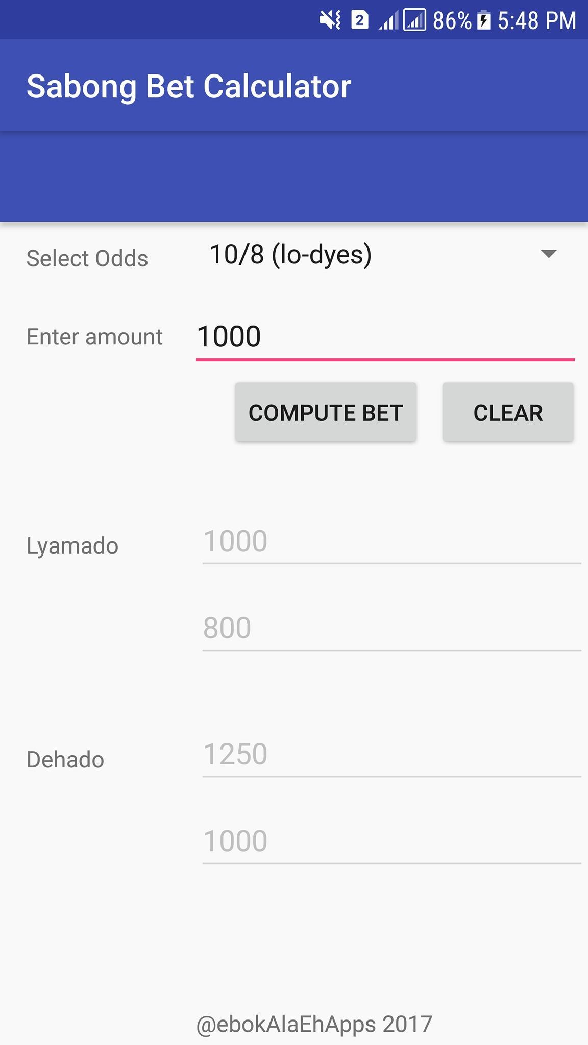 Sabong Bet Calculator APK for Android Download