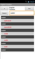 Croatian English Dictionary پوسٹر