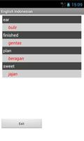 English Indonesian Dictionary اسکرین شاٹ 2