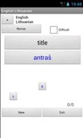 English Lithuanian Dictionary capture d'écran 1