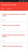 Vodafone India ussd commands poster