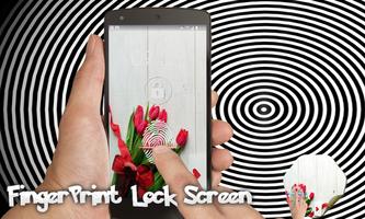 Fingerprint Flowers Love Fake-poster