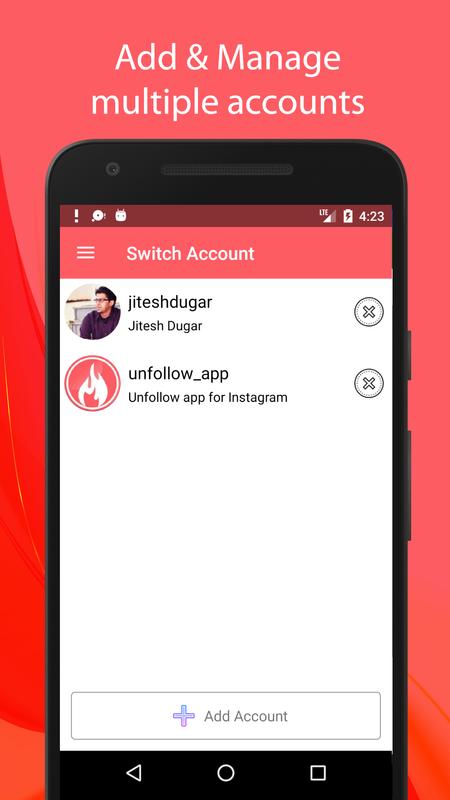 Instagram follower unfollowers tracing apps for android Instagram follower unfollowers tracing apps for android