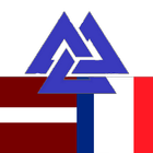 Latvian French ícone