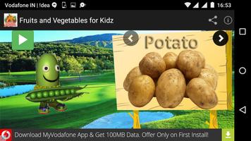 برنامه‌نما Fruits and Vegetables for Kidz عکس از صفحه