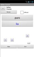 Finnish Italian Dictionary Screenshot 1