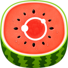 Red Watermelon Icon Pack Zeichen
