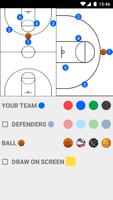 Basketball Clipboard Affiche