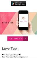 Love Test (Love Calculator) الملصق