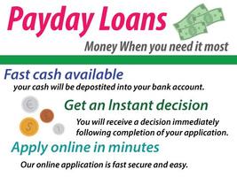 Direct Lenders Payday Loans poster