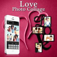 Love Collage Photo Frame Cartaz