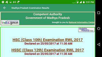 2018 Madhya Pradesh Exam Results - All Exam ảnh chụp màn hình 3