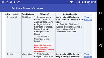 برنامه‌نما Delhi Land Records - ROR Reports عکس از صفحه