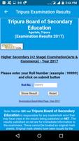 2018 Tripura Exam Results - All Examination Screenshot 2