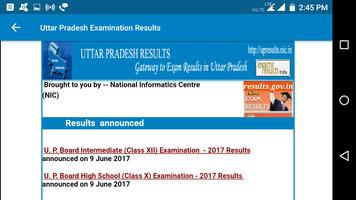 2018 Uttar Pradesh Exam Results - All Examination capture d'écran 2