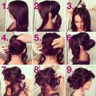 Simple hairstyles for every day for girls 아이콘