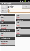 Poster Russian Swedish Dictionary