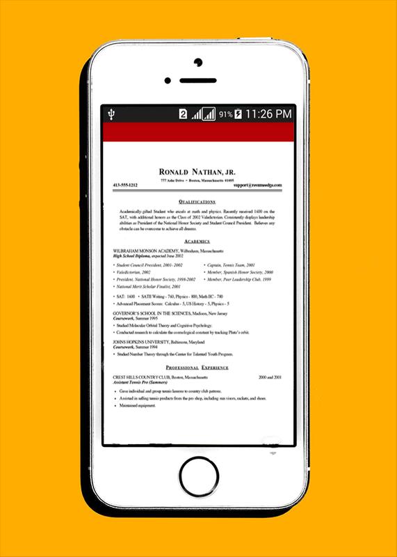 android 用の cv maker cv creatorカリキュラムvitae resume maker apk