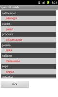 Finnish Spanish Dictionary Screenshot 2