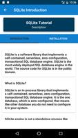 Learn SQLite - SQLite Tutorial capture d'écran 1