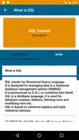 SQL Tutorial - Learn SQL تصوير الشاشة 1