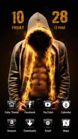 Burning Abs Theme Affiche