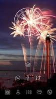 Beautiful Fireworks in Dusk Affiche