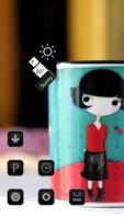 the Lovely Cartoon Girl Theme تصوير الشاشة 1