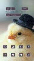 پوستر Chicken With a Hat