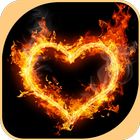 Fire Heart Theme icône