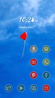 Floating Red Balloon Affiche