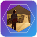 Lonely Boy Walking on the Road APK