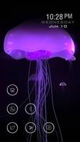 Pale Purple Jellyfish in Ocean Affiche