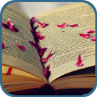 Rose petals speckled book them icon