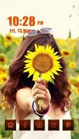 Sunflower Girl Affiche