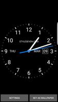 Live clock Wallpapers capture d'écran 2