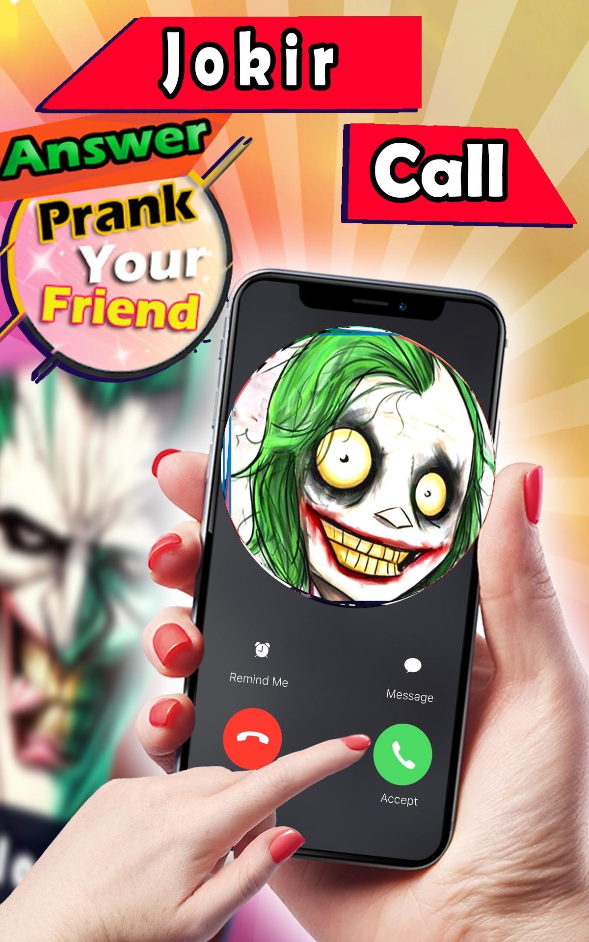 Joker Fake Call Scary Joker Calling Joke For Android Apk Download - scared joker roblox