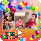 Happy Birthday Movie Maker أيقونة