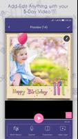 Happy Birthday Movie Maker capture d'écran 1