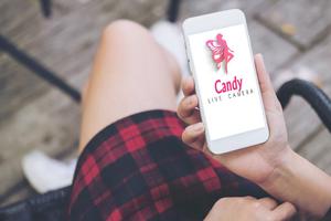 Candy Live Camera الملصق