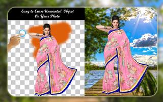 Desi Women Saree Photo Suit Maker FREE! Affiche