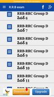 RRB & RRC PREVIOUS EXAM PAPERS IN TELUGU تصوير الشاشة 1
