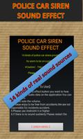 POLICE CAR SIREN SOUND EFFECT poster
