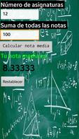 Calcular la nota media اسکرین شاٹ 1