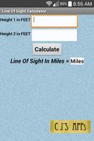 Line Of Sight Calculator plakat