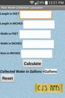 Rain Collection Calculator Affiche