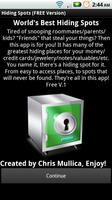 Hiding Spots (Free) Plakat