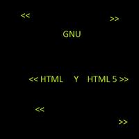 HTML GNU постер